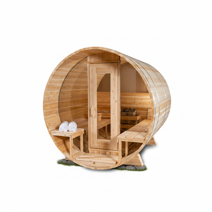 Canadian Timber Serenity MP Barrel Sauna - LeisureCraft