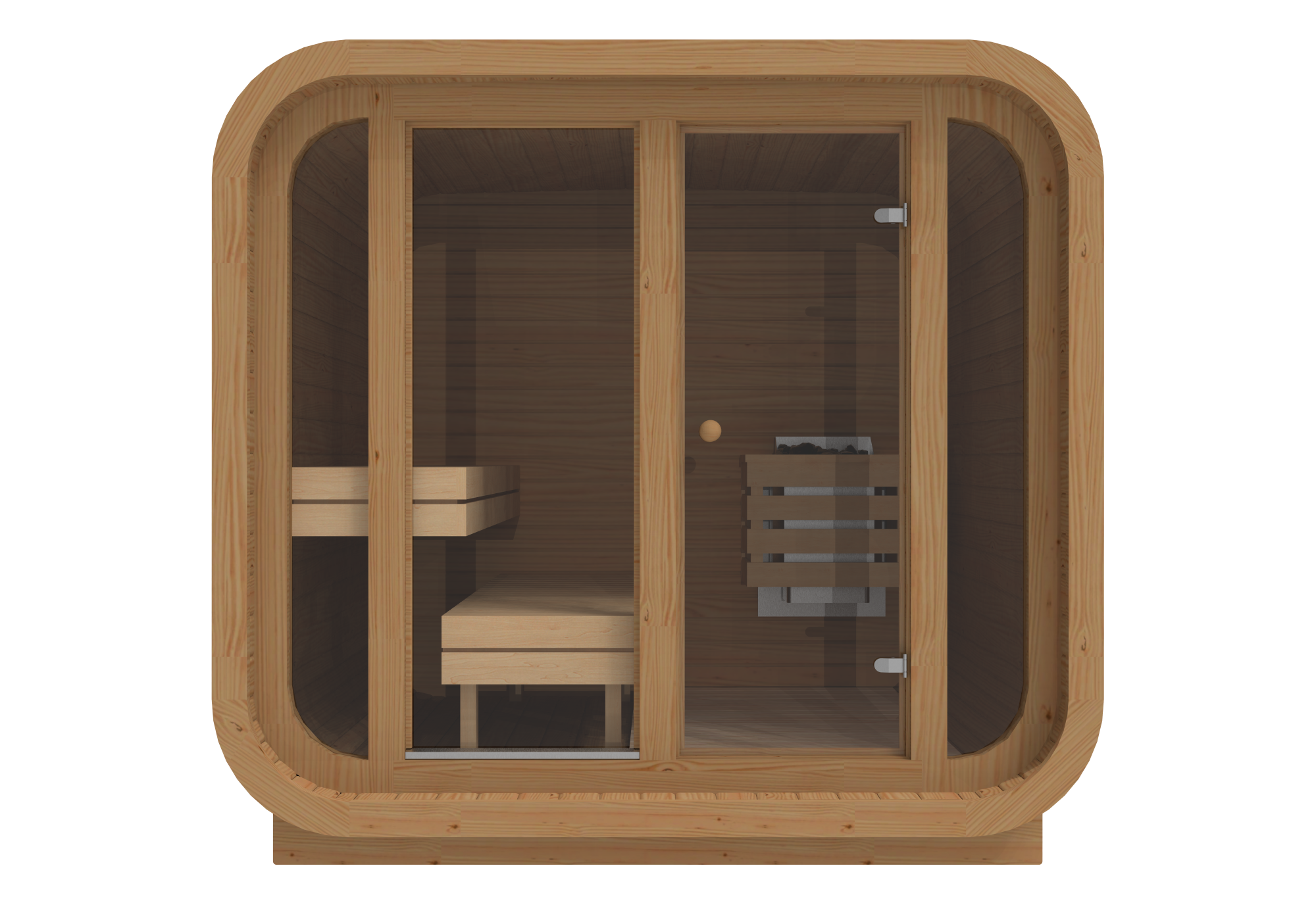 RecoSauna Sisu Square Sauna 2.3 x 2.3 m - Thermowood