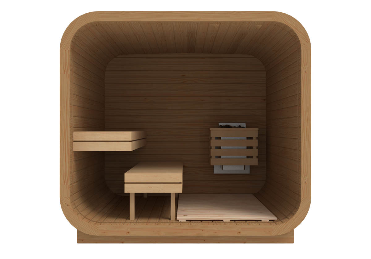 RecoSauna Sisu Square Sauna 2.3 x 2.3 m - Thermowood