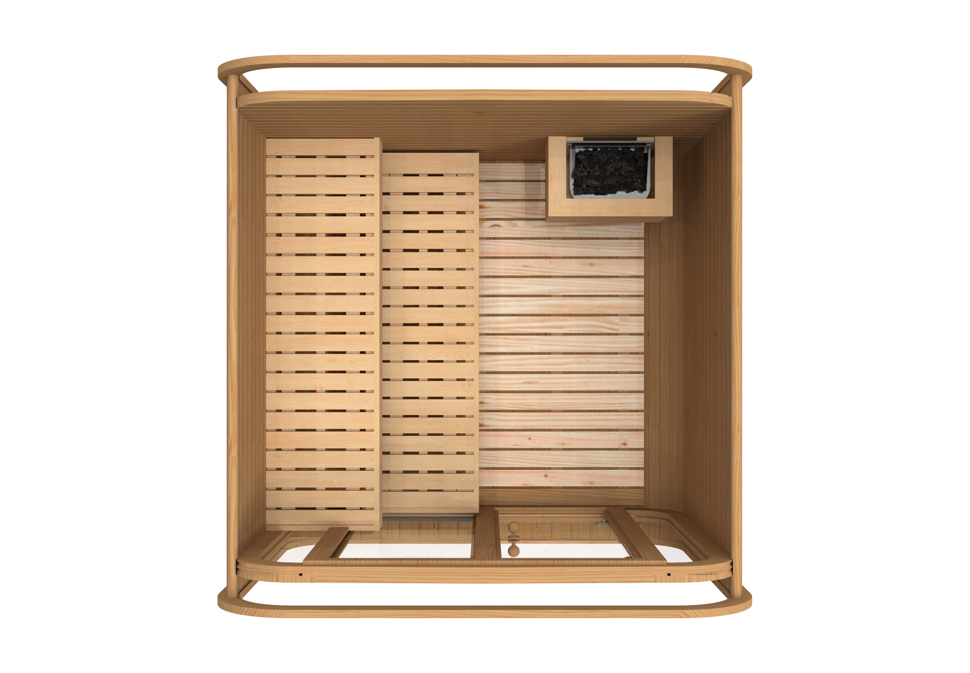 RecoSauna Sisu Square Sauna 2.3 x 2.3 m - Thermowood