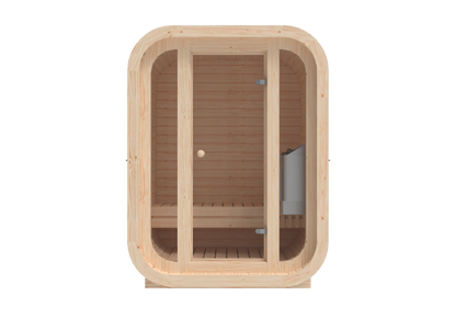 RecoSauna Mini Square Sauna - Nordic Pine