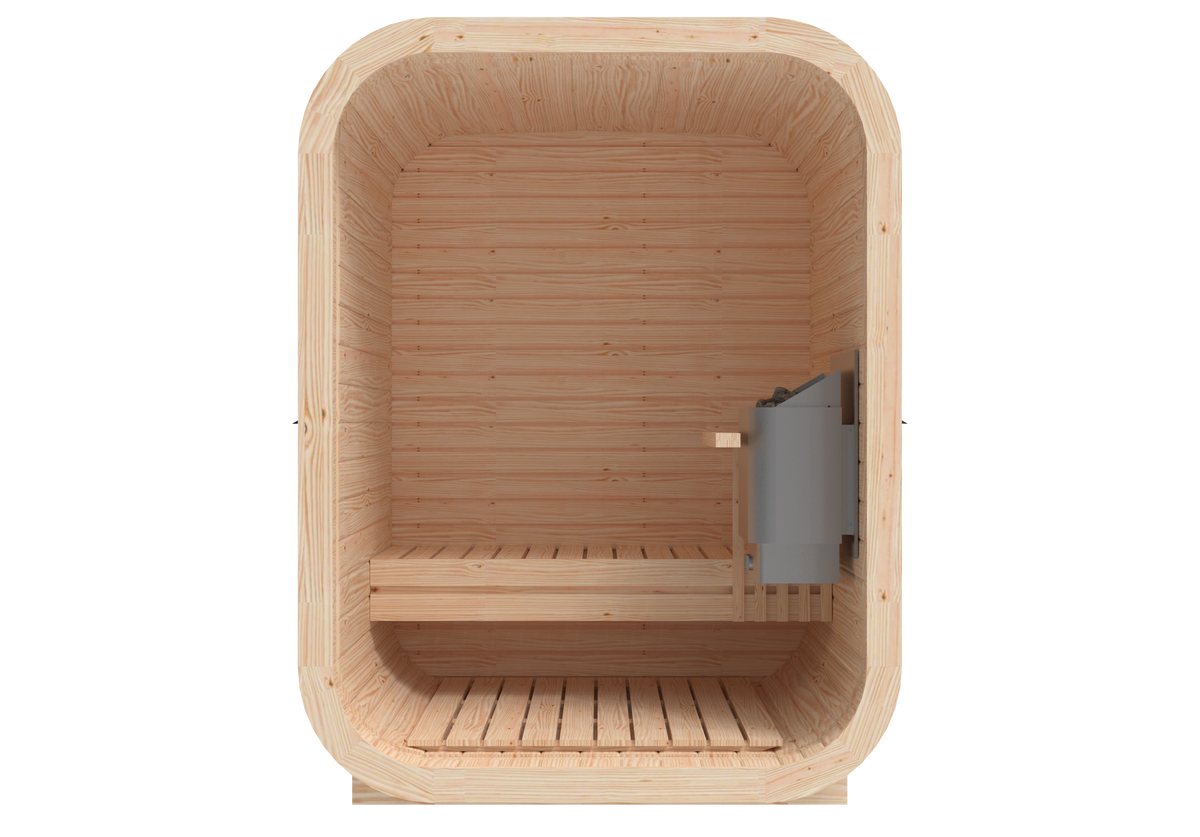 RecoSauna Mini Square Sauna - Nordic Pine