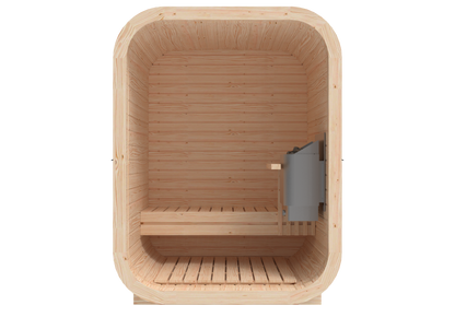 RecoSauna Mini Square Sauna - Nordic Pine