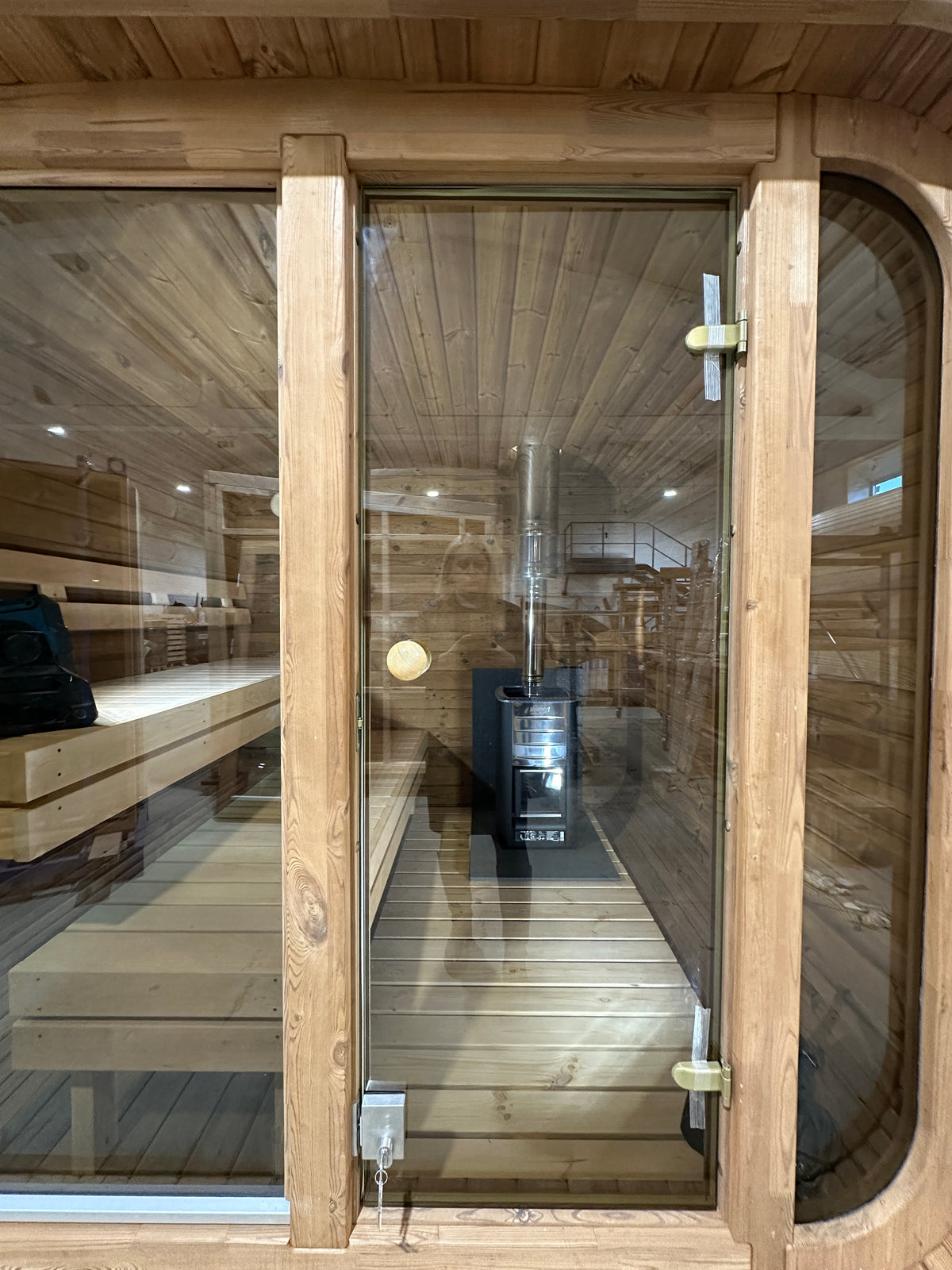 RecoSauna Sisu Square Sauna 2.3 x 2.3 m - Nordic Pine