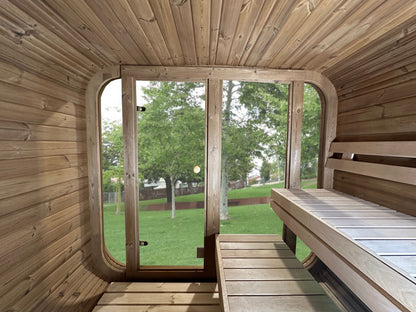 RecoSauna Sisu Square Sauna 2.3 x 2.3 m - Nordic Pine
