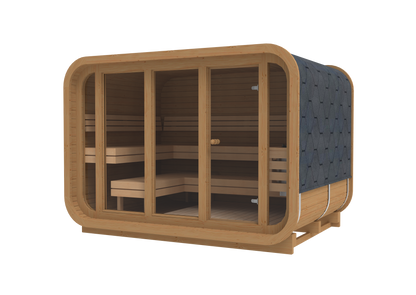 RecoSauna Sisu Square Sauna 3.0 x 2.3 m - Thermowood