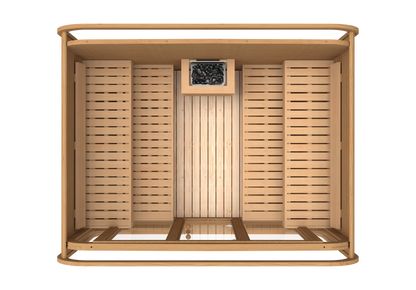 RecoSauna Sisu Square Sauna 3.0 x 2.3 m - Thermowood