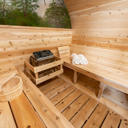 Canadian Timber Tranquility MP Barrel Sauna - LeisureCraft