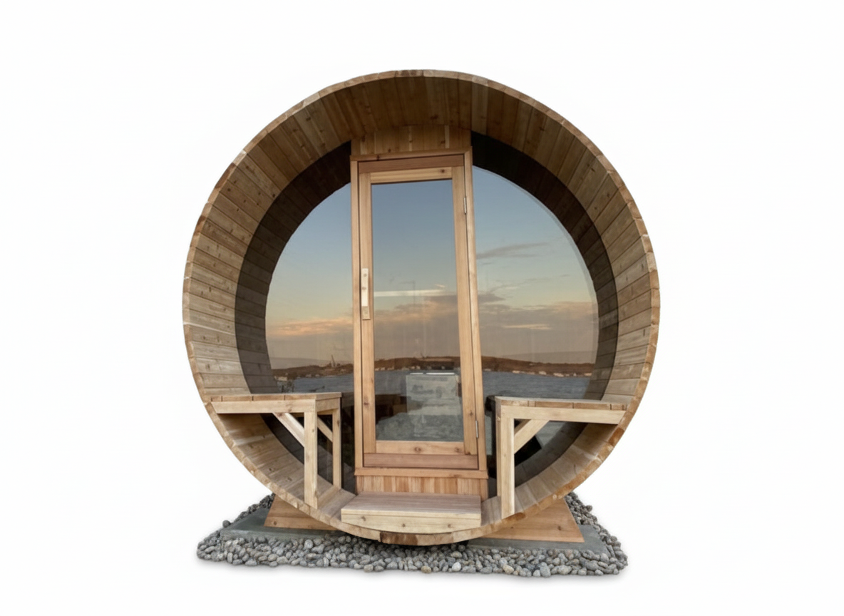 Canadian Timber Tranquility MP Barrel Sauna - LeisureCraft