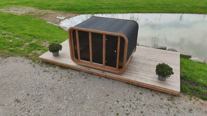 RecoSauna Sisu Square Sauna 3.0 x 2.3 m - Thermowood